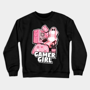 Cute Gamer Girl Crewneck Sweatshirt